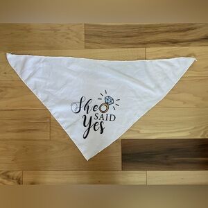 She Said Yes Dog Bandana